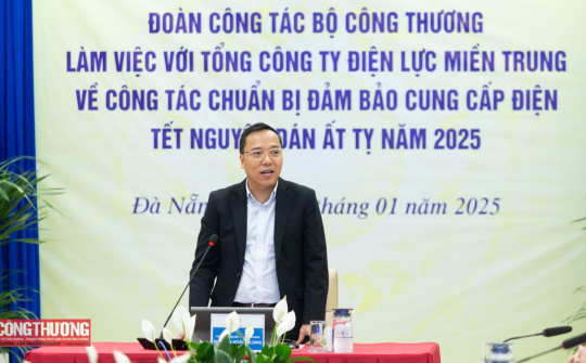 Thứ trưởng Nguyễn Hoàng Long kiểm tra đảm bảo cung ứng điện dịp Tết Nguyên đán tại miền Trung