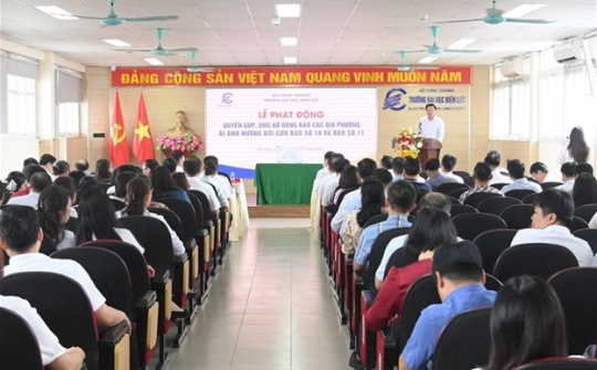 Trường Đại học Điện lực phát động quyên góp, chung tay ủng hộ đồng bào lũ