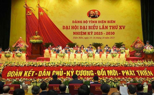 Khai mạc trọng thể Đại hội đại biểu Đảng bộ tỉnh Điện Biên lần thứ XV, nhiệm kỳ 2025-2030