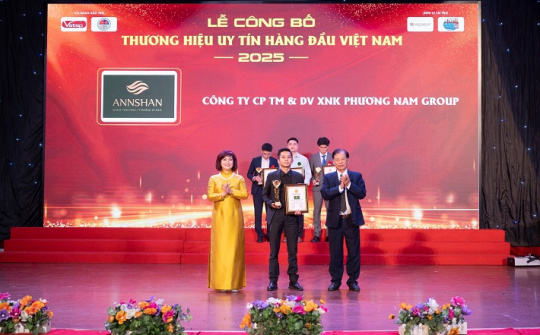Trà Annshan được vinh danh Top 10 Thương hiệu uy tín hàng đầu Việt Nam 2025