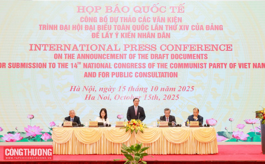 Họp báo quốc tế công bố dự thảo các văn kiện trình Đại hội XIV của Đảng để lấy ý kiến nhân dân