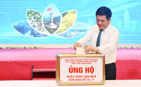 Ngành Công Thương phía Bắc đồng lòng ủng hộ đồng bào khắc phục hậu quả bão lũ