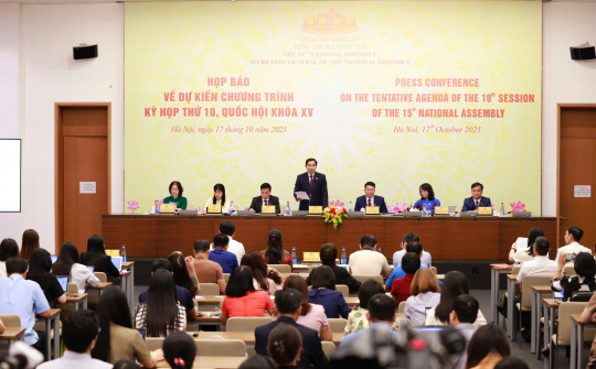 Kỳ họp thứ 10, Quốc hội khóa XV sẽ xem xét số lượng nội dung lập pháp lớn nhất từ đầu nhiệm kỳ