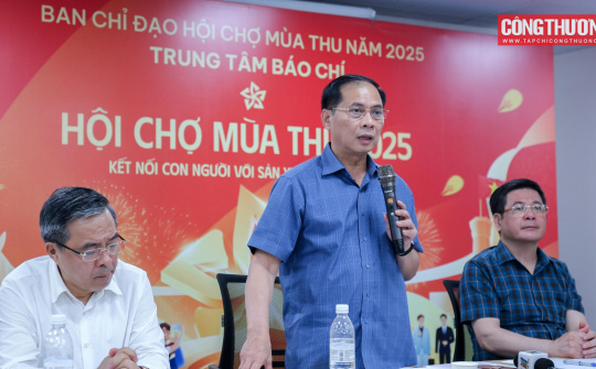 Phó Thủ tướng Bùi Thanh Sơn đánh giá cao nỗ lực của các đơn vị trong triển khai đúng tiến độ tổ chức Hội chợ Mùa Thu 2025
