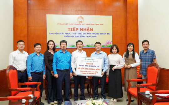 Vinachem sẻ chia cùng người dân Bắc Ninh, Lạng Sơn khắc phục hậu quả lũ lụt