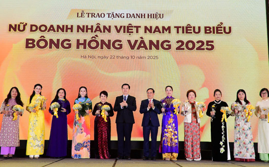 Vinh danh 98 nữ doanh nhân Việt Nam tiêu biểu - Bông Hồng Vàng năm 2025