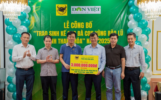 Công ty Phân bón Bình Điền: Phát động chương trình Trao sinh kế cho bà con vùng bão lũ ở Thanh Hóa