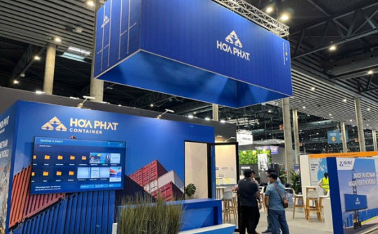 Container “Made in Vietnam” của Hòa Phát xuất hiện tại triển lãm vận tải lớn nhất thế giới