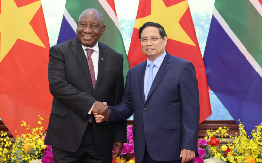Sớm hoàn tất thủ tục, nâng cấp quan hệ Việt Nam - Nam Phi lên Đối tác Chiến lược ngay trong năm 2025