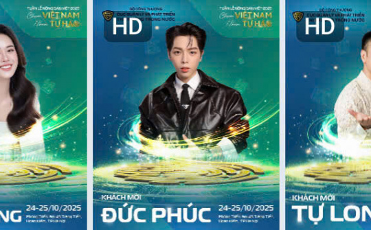 NSND Tự Long, ca sĩ Đức Phúc và MC Mai Phương sẽ đồng hành cùng Tuần lễ Nông sản Việt 2025