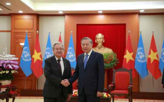 Tổng Bí thư Tô Lâm tiếp Tổng Thư ký Liên Hợp Quốc António Guterres