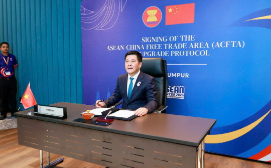 Ký Nghị định thư nâng cấp Hiệp định thương mại tự do ASEAN - Trung Quốc (ACFTA 3.0)