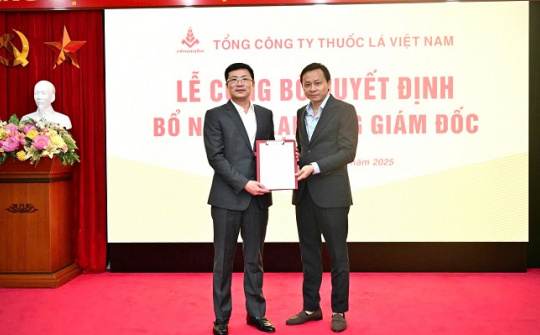 Ông Hà Quang Hòa được bổ nhiệm lại làm Tổng Giám đốc Tổng công ty Thuốc lá Việt Nam
