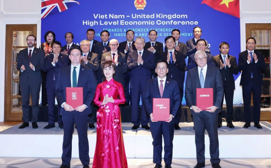 Vietjet đặt mua 100 tàu bay Airbus A321neo, đánh dấu cột mốc mới trong quan hệ hợp tác Việt Nam - Vương quốc Anh