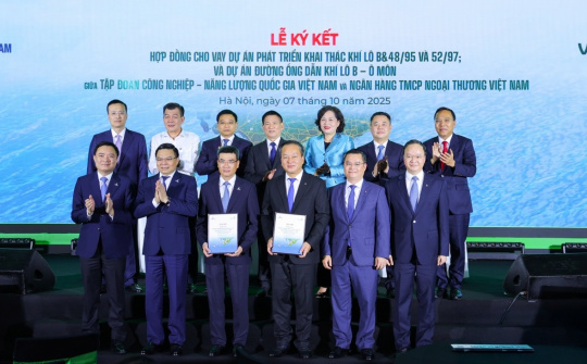 Petrovietnam và Vietcombank ký kết hợp đồng tín dụng cho Chuỗi dự án khí điện Lô B - Ô Môn