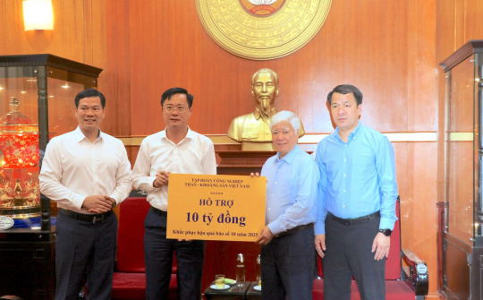 TKV ủng hộ 10 tỷ đồng khắc phục hậu quả bão số 10 (Bualoi)