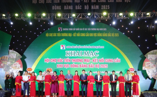 Hưng Yên khai mạc Hội chợ Xúc tiến thương mại - Kết nối cung cầu khu vực Đồng bằng Bắc Bộ 2025