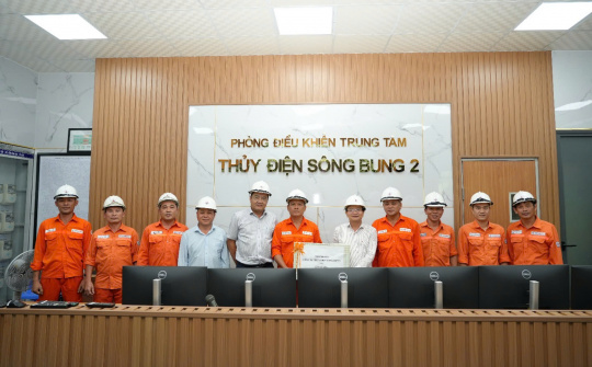 Thủy điện Sông Bung: Thăm, động viên người lao động vượt khó đảm bảo dòng điện an toàn, liên tục trong mùa mưa bão
