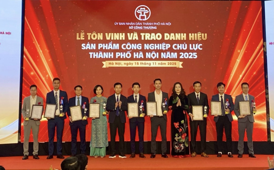 Hà Nội tôn vinh 35 sản phẩm công nghiệp chủ lực năm 2025