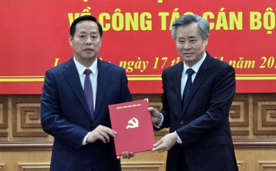 Ông Hà Quang Trung được điều động giữ chức Phó Bí thư Tỉnh ủy Lai Châu