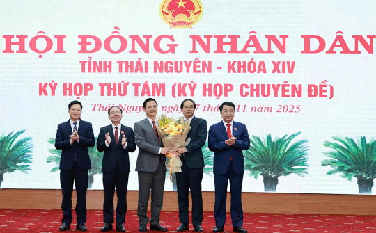 Ông Vương Quốc Tuấn làm Chủ tịch UBND tỉnh Thái Nguyên