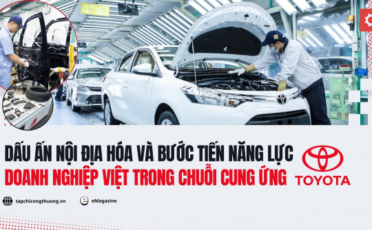 [eMagazine] Dấu ấn nội địa hóa và bước tiến năng lực doanh nghiệp Việt trong chuỗi cung ứng Toyota
