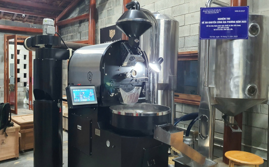 Khuyến công Đắk Lắk nâng hiệu quả chế biến cà phê bằng hỗ trợ công nghệ rang hiện đại