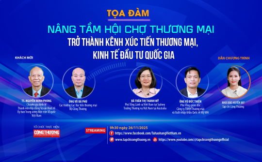 [TRỰC TUYẾN] Nâng tầm hội chợ thương mại trở thành kênh xúc tiến thương mại, kinh tế đầu tư quốc gia