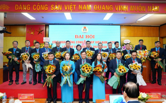 Đại hội Công đoàn TCT Thép Khóa VII: Đổi mới mạnh mẽ, hướng về người lao động và phát triển bền vững