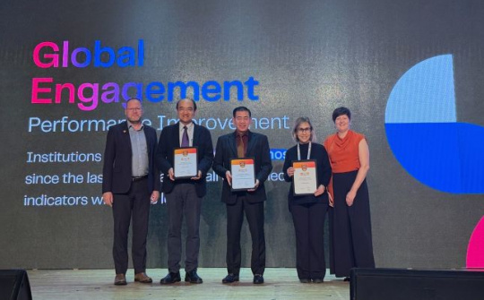 IUH thăng hạng vượt bậc và vinh dự nhận giải thưởng quốc tế về hội nhập toàn cầu