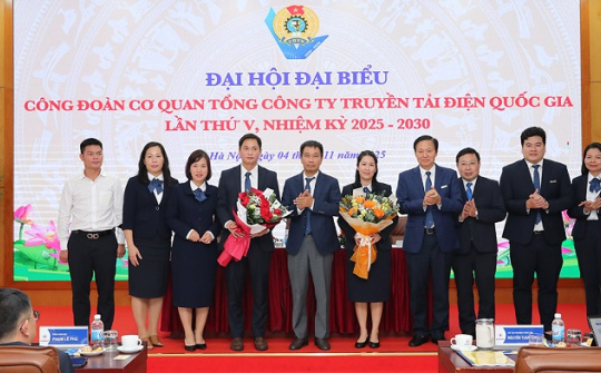 Đại hội đại biểu Công đoàn Cơ quan EVNNPT lần thứ V, nhiệm kỳ 2025-2030 thành công tốt đẹp