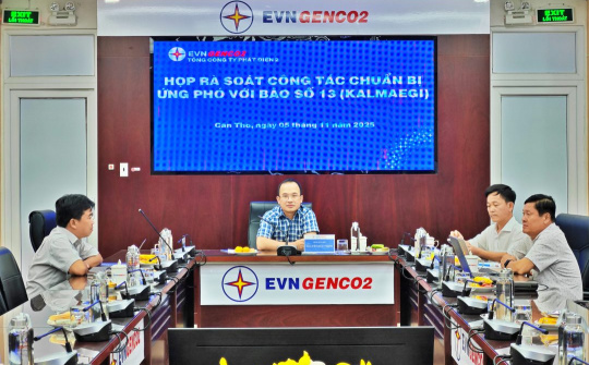 EVNGENCO2 chủ động triển khai các kịch bản ứng phó với bão số 13