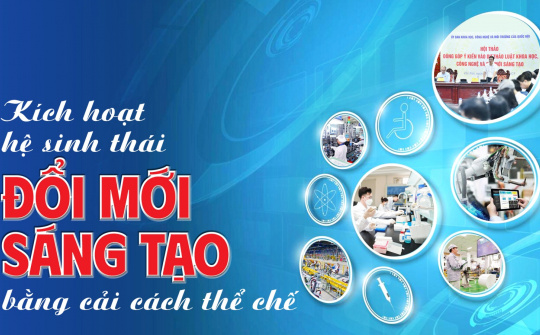 Kích hoạt hệ sinh thái đổi mới sáng tạo bằng cải cách thể chế