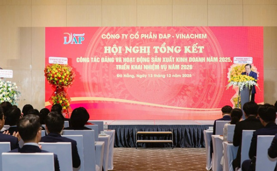 DAP-Vinachem lập kỷ lục tăng trưởng, dẫn đầu Vinachem năm 2025