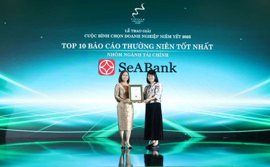 SeABank được vinh danh Top 10 Báo cáo thường niên tốt nhất 2025
