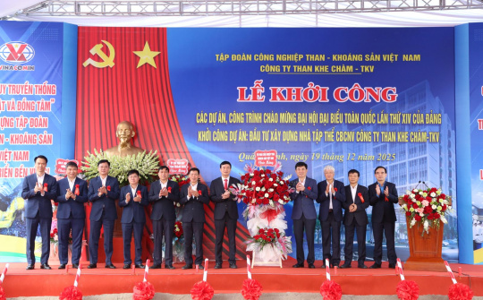 TKV khởi công 02 dự án trọng điểm chào mừng Đại hội Đảng toàn quốc lần thứ XIV