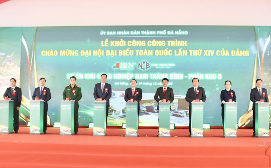 Đà Nẵng: Khởi công dự án Khu công nghiệp Nam Thăng Bình hơn 3.300 tỷ đồng