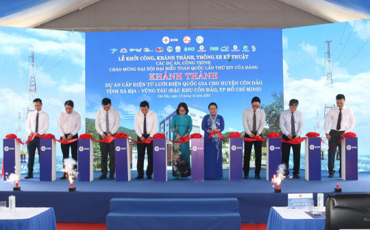 EVN khánh thành dự án hạ tầng năng lượng then chốt cho đặc khu Côn Đảo