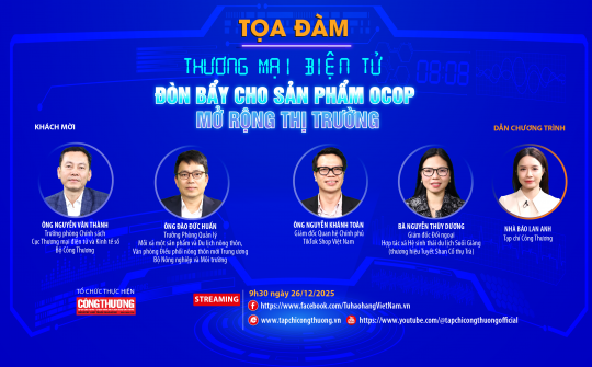 [Tọa đàm trực tuyến] Thương mại điện tử - Đòn bẩy cho sản phẩm OCOP mở rộng thị trường