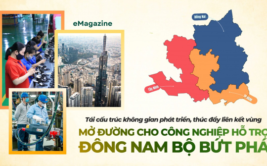 [eMagazine] Tái cấu trúc không gian phát triển, thúc đẩy liên kết vùng mở đường cho công nghiệp hỗ trợ Đông Nam Bộ bứt phá