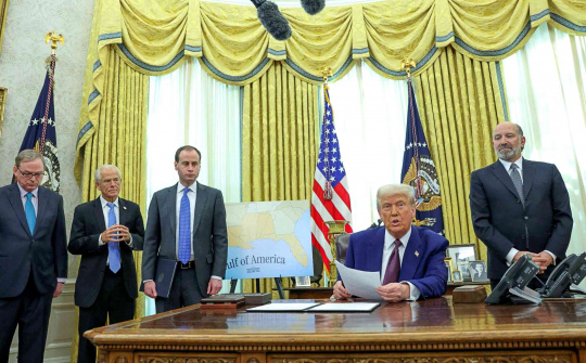 Mỹ công bố thuế nhập khẩu đối ứng với các đối tác thương mại