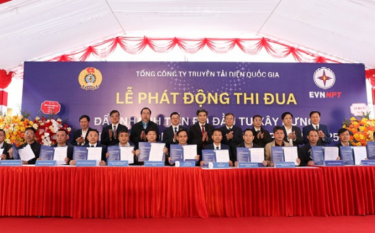 EVNNPT phát động phong trào thi đua đưa 3 dự án trọng điểm về đích trong năm 2025