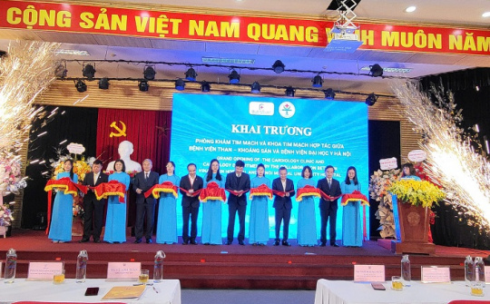Bệnh viện TKV và Bệnh viện Đại học Y Hà Nội khai trương Phòng khám và Khoa tim mạch