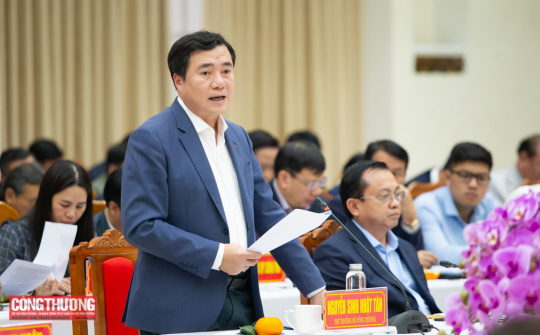Thứ trưởng Nguyễn Sinh Nhật Tân: Quảng Nam cần xác định các dự án tạo động lực tăng trưởng để tập trung thực hiện