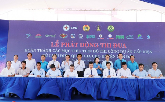 Phát động thi đua hoàn thành dự án cấp điện từ lưới điện Quốc gia cho Côn Đảo