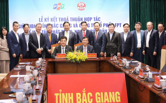 Tập đoàn FPT hợp tác chiến lược cùng Bắc Giang phát triển công nghiệp bán dẫn, chuyển đổi số