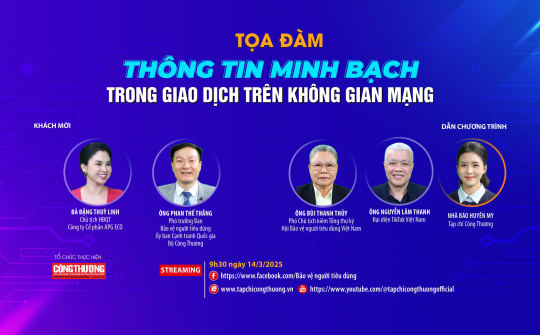 [TOẠ ĐÀM TRỰC TUYẾN] Thông tin minh bạch trong giao dịch trên không gian mạng