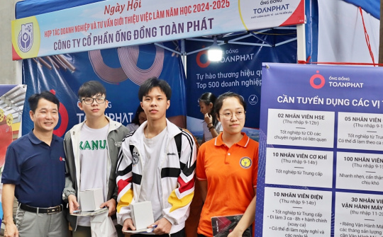 Sinh viên UNETI kết nối với hơn 200 doanh nghiệp tại ngày hội việc làm 2025