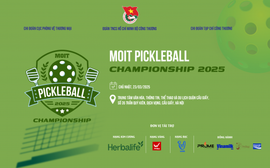 Sắp diễn ra Giải đấu Pickleball Bộ Công Thương năm 2025