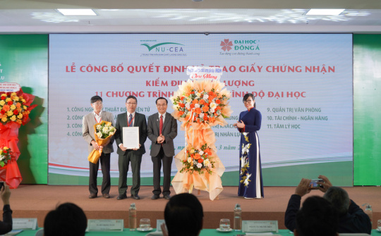 Đại học Đông Á có thêm 11 chương trình đào tạo đạt chuẩn chất lượng giáo dục